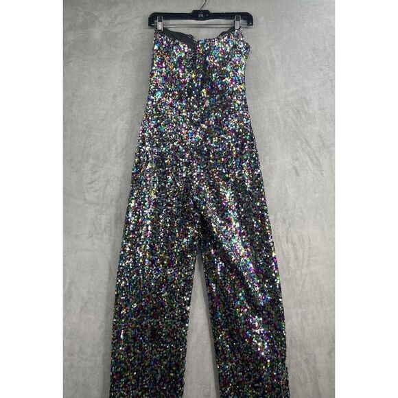 Anthropologie Hutch Bow Jumpsuit Size 2 Black Montif Strapless - Picture 7 of 13